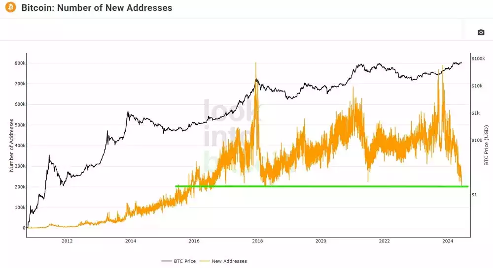 Number of New Addresses June 2024